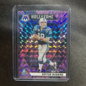 QB Hall of Fame Peyton Manning Purple Prizm Mocaic